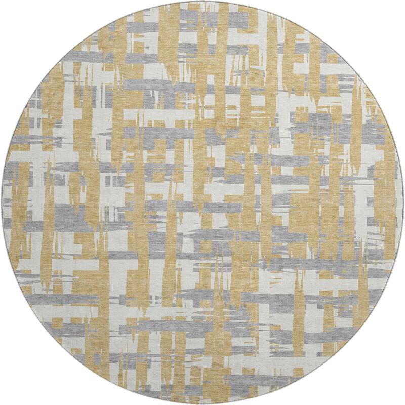 Premium Washable Super Soft Contemporary Plaid Mayfield Rug