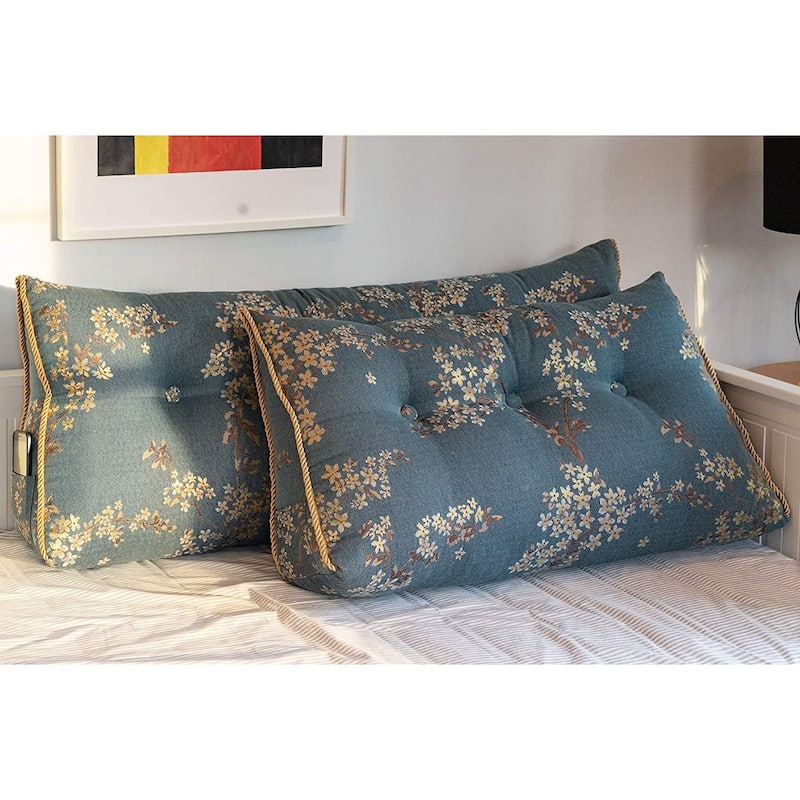 Large Decorative Wedge Pillow Headboard for Bed Reading Back Support
