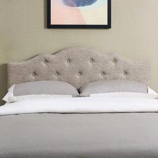 Mainstays minimal top tufted rounded headboard