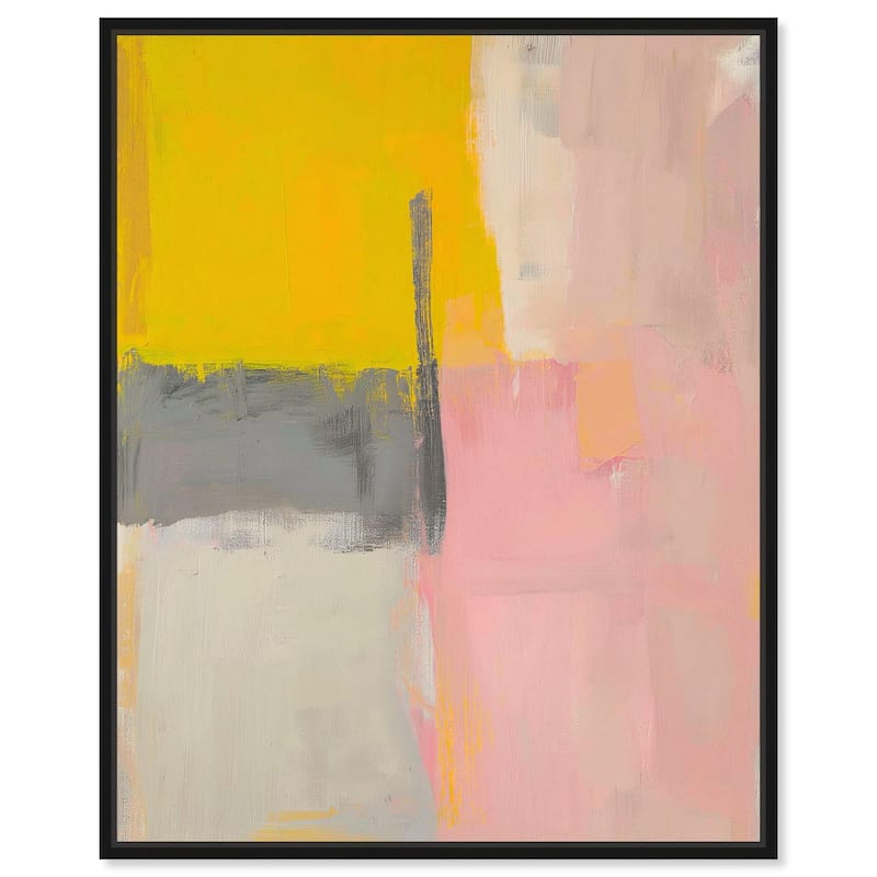 Tangerine Blush II Canvas by Art Remedy - 36" x 45" - Black