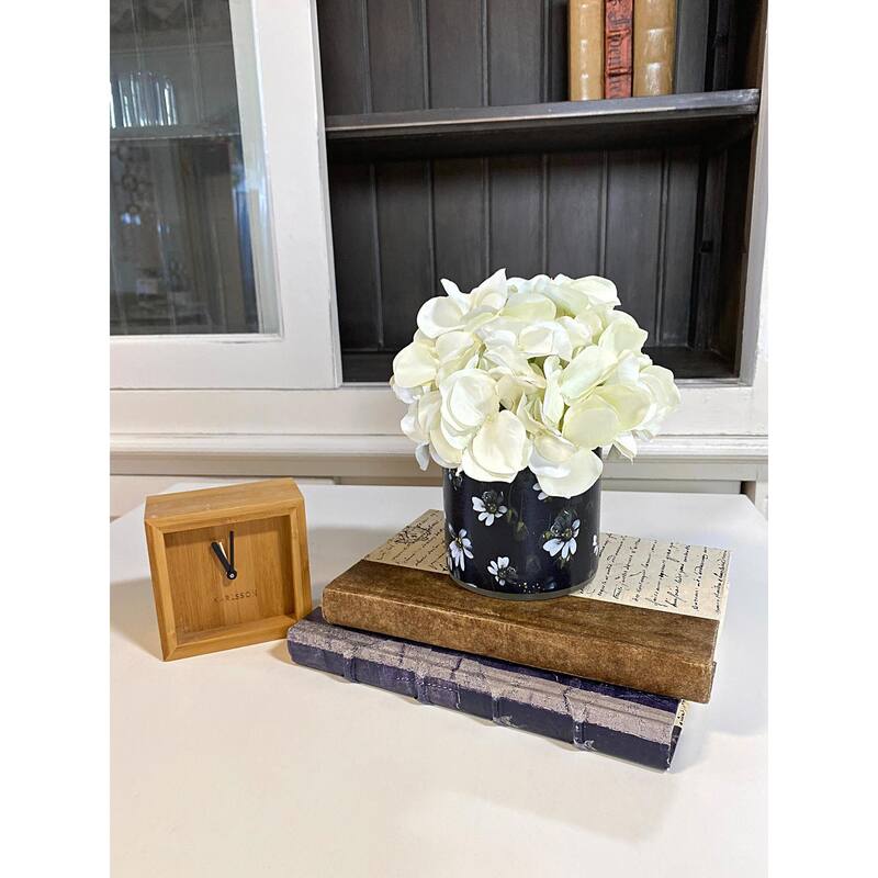 Hydrangea Arrangement in a Glass Vase