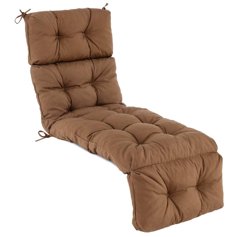 Gymax 73'' Lounge Chaise Cushion Padded Recliner Cushion