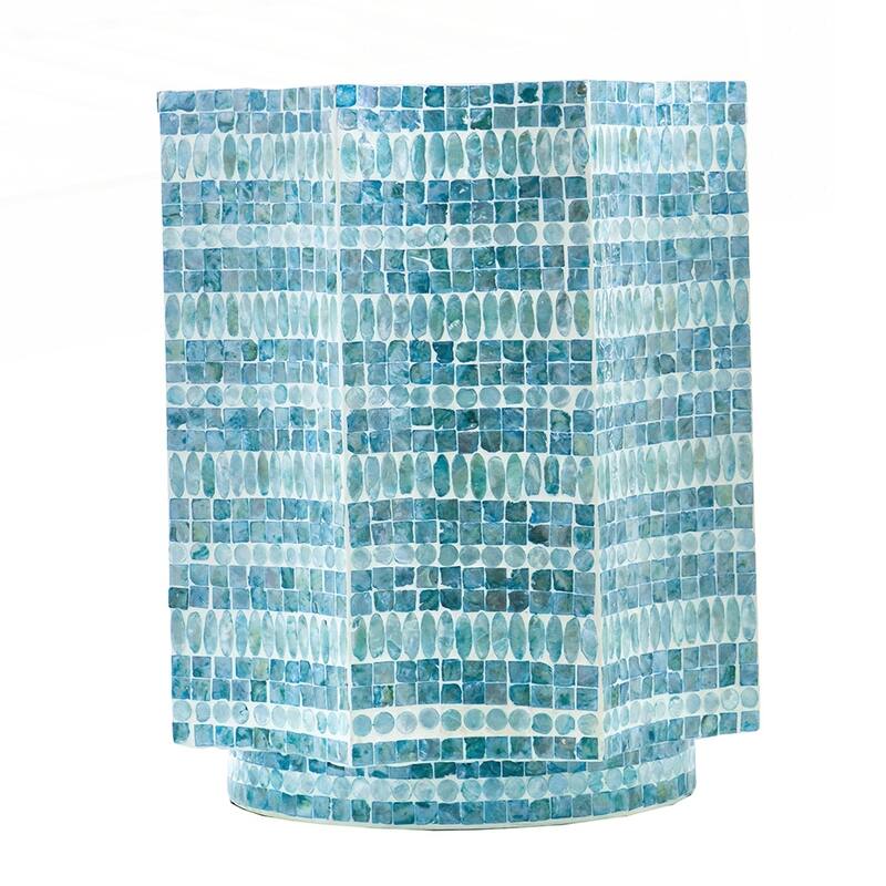 Stool with Capiz Design