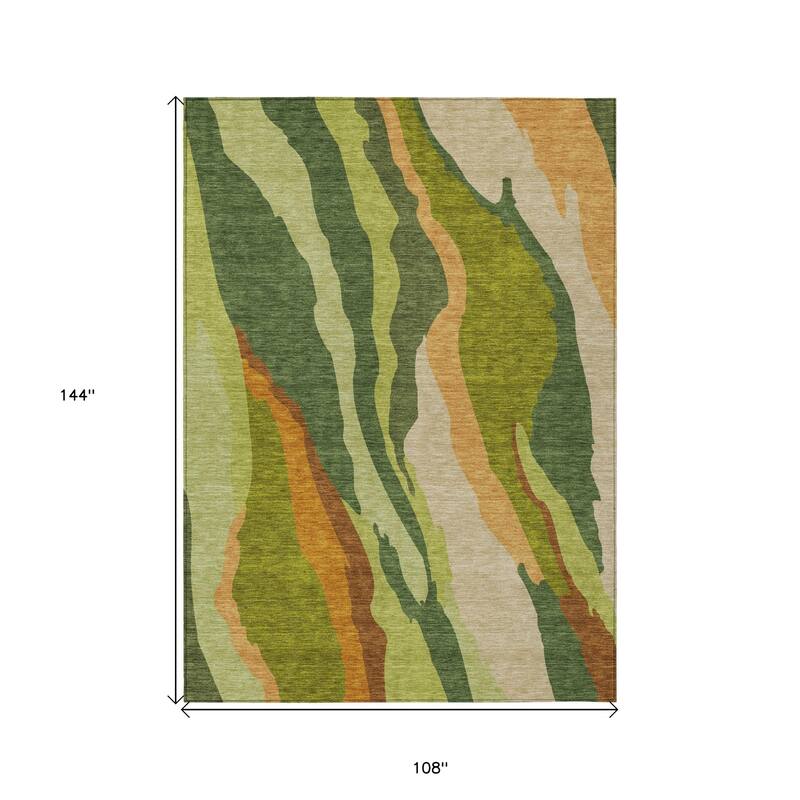 HomeRoots Abstract Transitional Rectangle Outdoor Rug