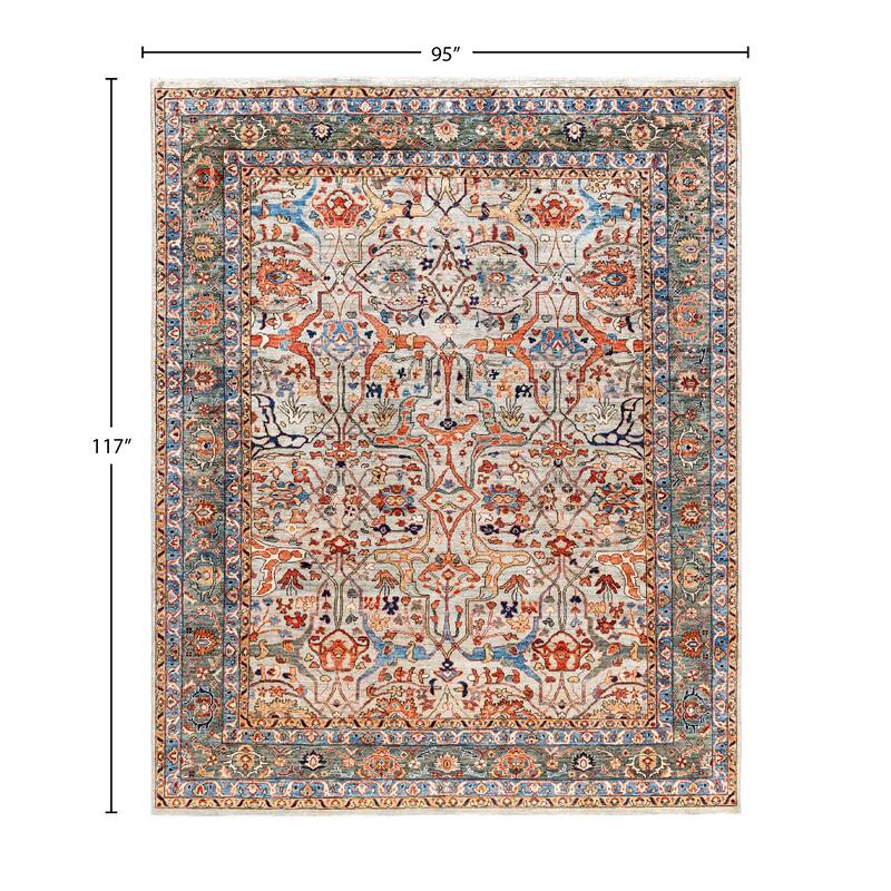 Serapi One-of-a-Kind Hand-Knotted Area Rug - Gray - 7' 11" x 9' 9"