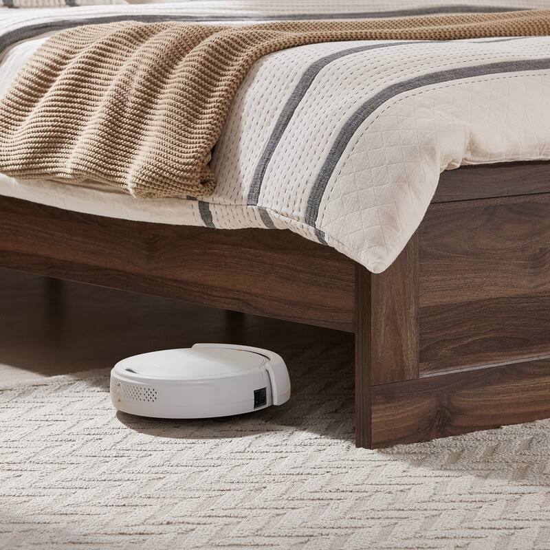 Spruce & Spring Scout 3-Piece Solid Wood Bed Set with Platform Bed Frame and 2 Nightstands