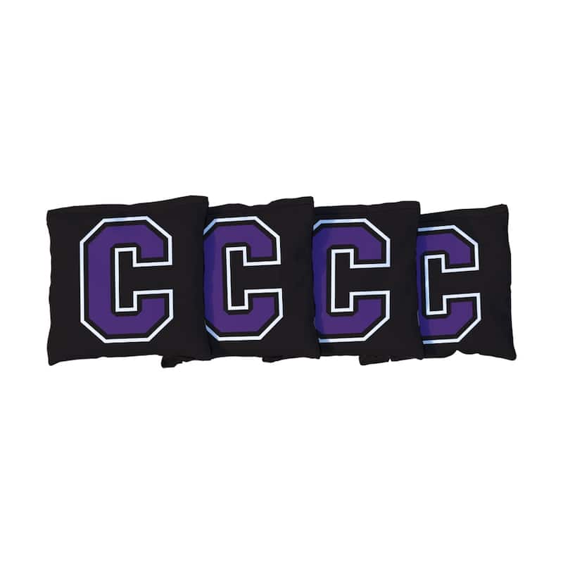 Cornell Rams Black Cornhole Bags - Corn Filled