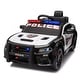 preview thumbnail 21 of 57, Dodge Charger 12V Kids Police Car Ride On with Remote Control, Three Speed Adjustable, LED Lights for Children Aged 37-96 Months White