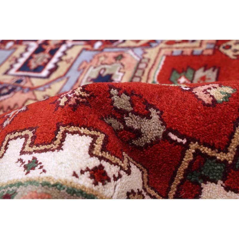 ECARPETGALLERY Hand-knotted Serapi Heritage Dark Copper Wool Rug - 8'10 x 11'7