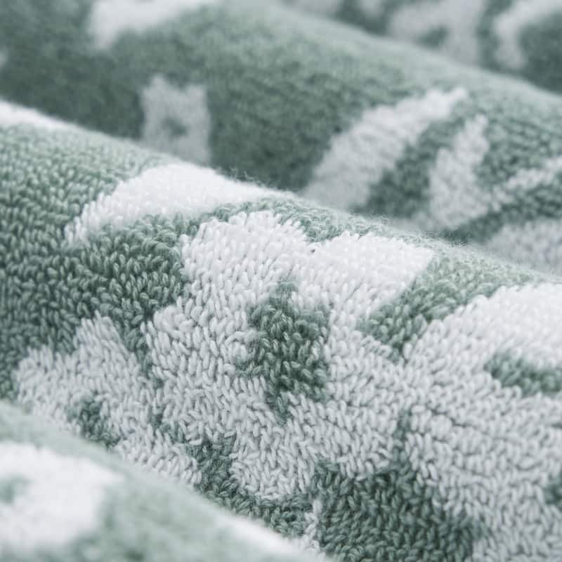 Lucky Brand Folk Floral 6-Piece Bath Towel Set 2 Bath towels 2 Hand towels 2 Washcloths - 28"x54"/16"x26"/12"x12"