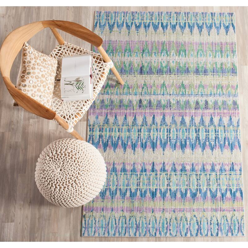 SAFAVIEH Valencia Georgianna Distressed Vintage Boho Oriental Polyester Rug