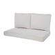 preview thumbnail 14 of 163, Haven Way Universal Outdoor Deep Seat Loveseat Cushion Set 46x26 - Linen