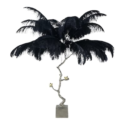 A&B Home Dita Oversized Led Feather Lamp