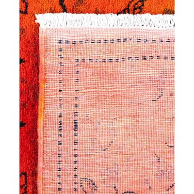 Fine Vibrance, One-of-a-Kind Hand-Knotted Area Rug - Orange, 3' 2" x 5' 4" - 3' 2" x 5' 4"