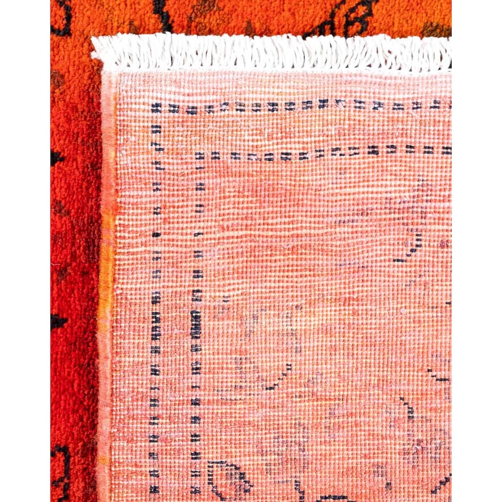 Fine Vibrance, One-of-a-Kind Hand-Knotted Area Rug - Orange, 3' 2" x 5' 4" - 3' 2" x 5' 4"