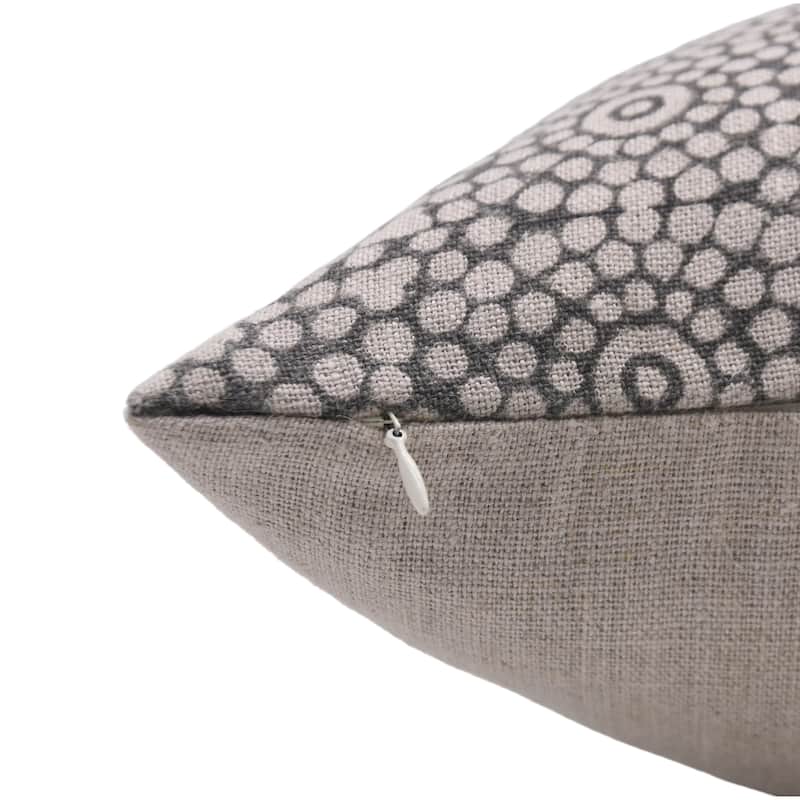 Fabdivine Linen Bohemian Block print pillow Cover