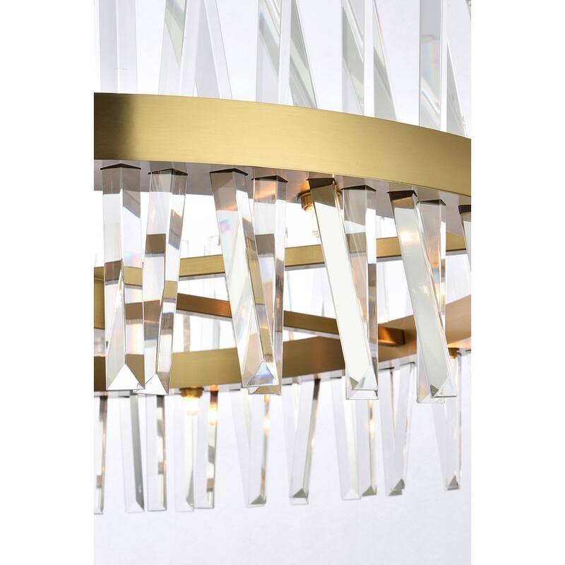 Indigo Home 36 inch crystal round chandelier light