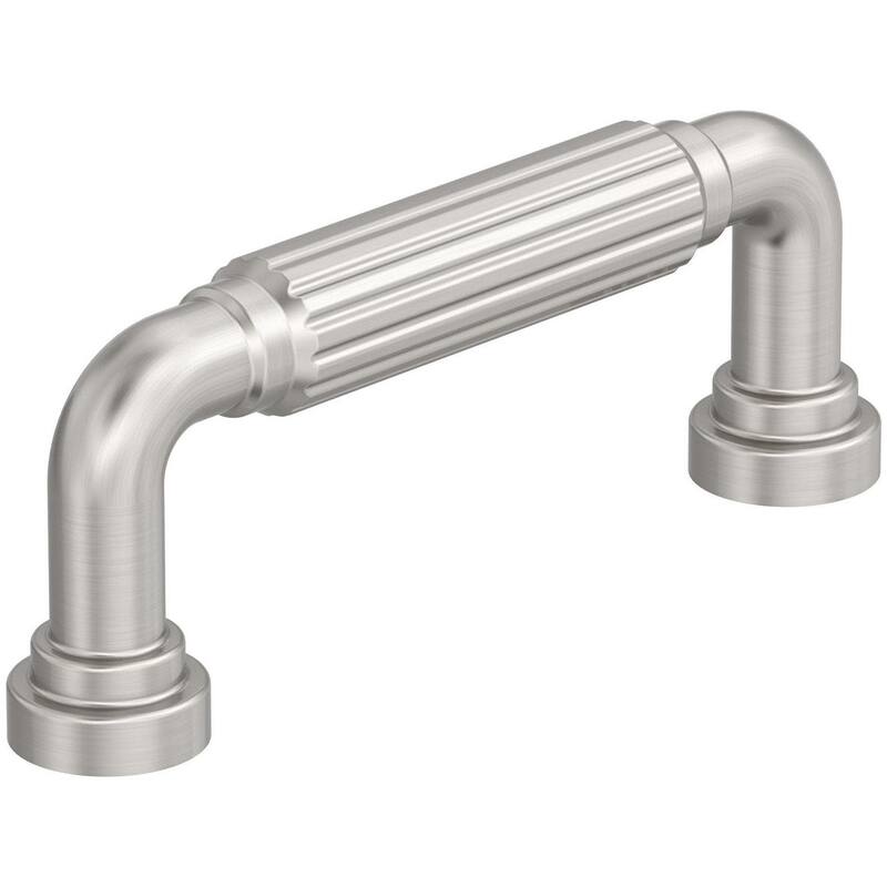 Amerock BP37701 Cowrie 3" Center to Center Fluted Handle Cabinet Pull - Satin Nickel