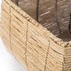 preview thumbnail 5 of 7, Woven Square Flower Pot Planter with Leak-Proof Plastic Lining