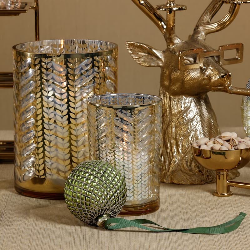 Metallic Matte Glass Ball Christmas Ornaments, Set of 6, 3.25"
