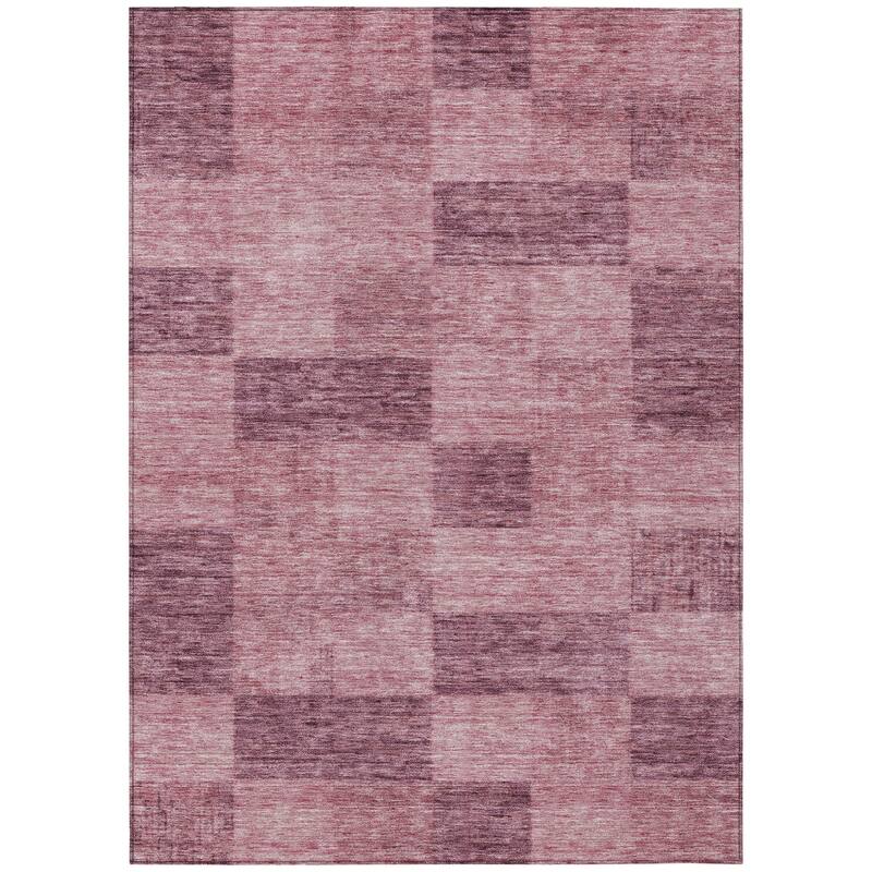 HomeRoots Geometric Transitional Rectangle Outdoor Rug