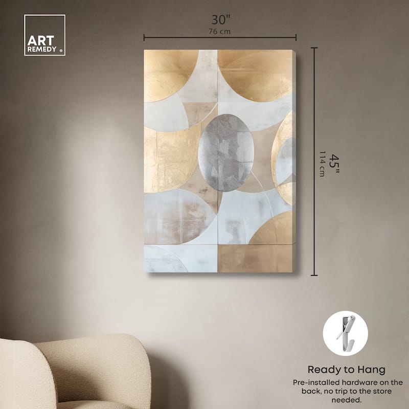 Golden Orb II Canvas by Art Remedy, Gallery Wrapped