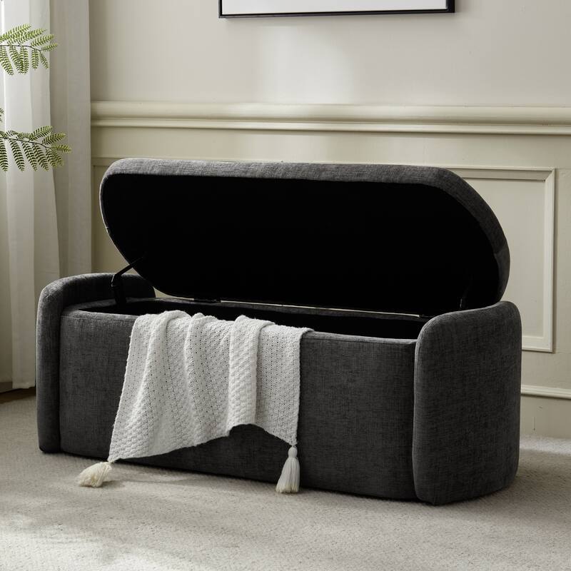 Bedroom Bench Storage Bench with Arms Ottoman entryway bench with storage End of Bed Bench, Entryway Bench
