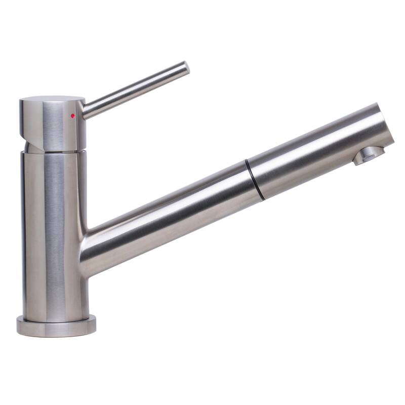 ALFI AB2025-BSS Brushed Pull Out Single Hole Kitchen Faucet