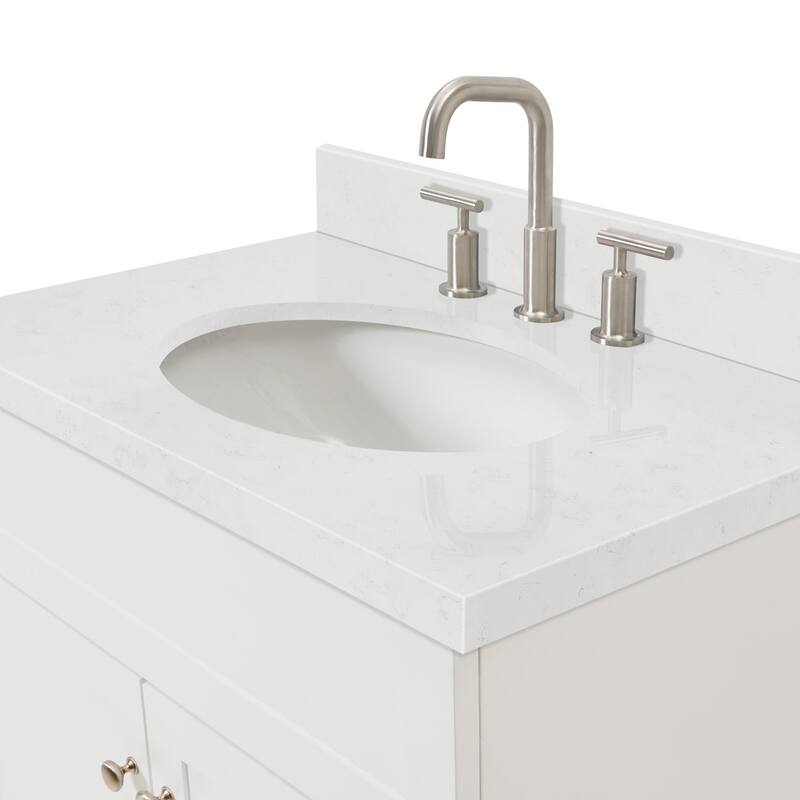 Ariel F030SCQOVO Hamlet 30" Free Standing Single Basin Vanity Set with