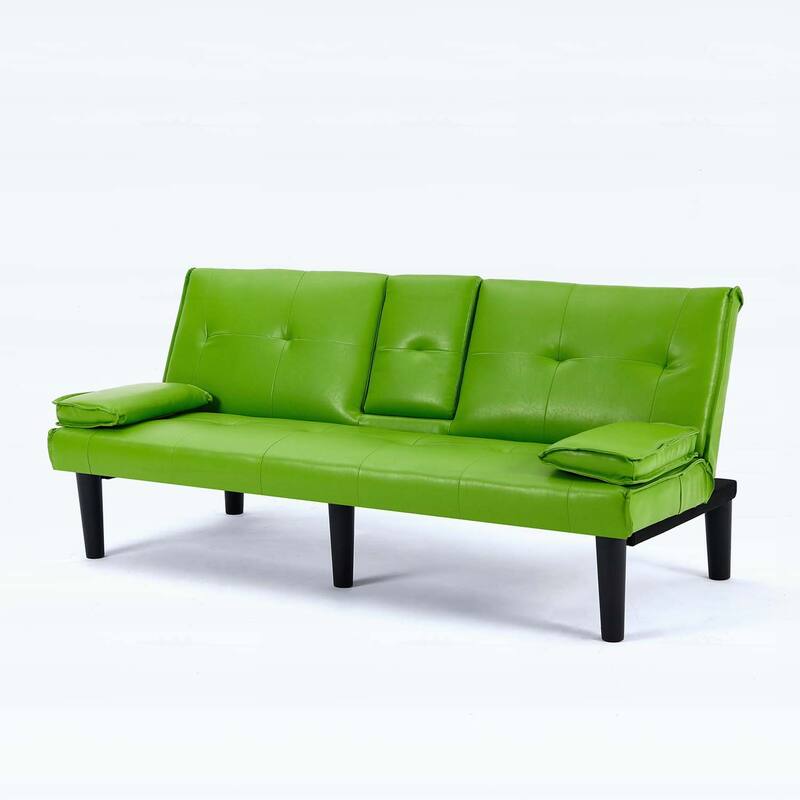 Sofa Bed with Foldable Design and Cup Holder,Ideal for Versatile Living Spaces