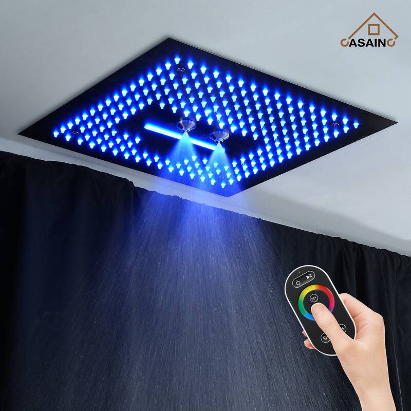 4 Functions Shower System with Multi-Function Remote Control 64 Color Lights