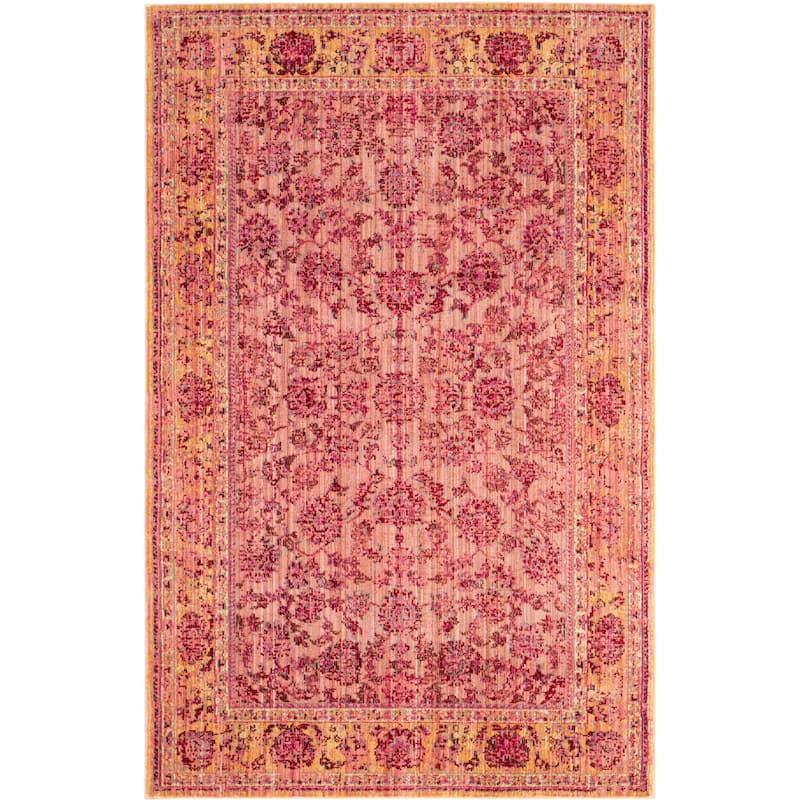 SAFAVIEH, Valencia Masumeh Boho Oriental Distressed Rug