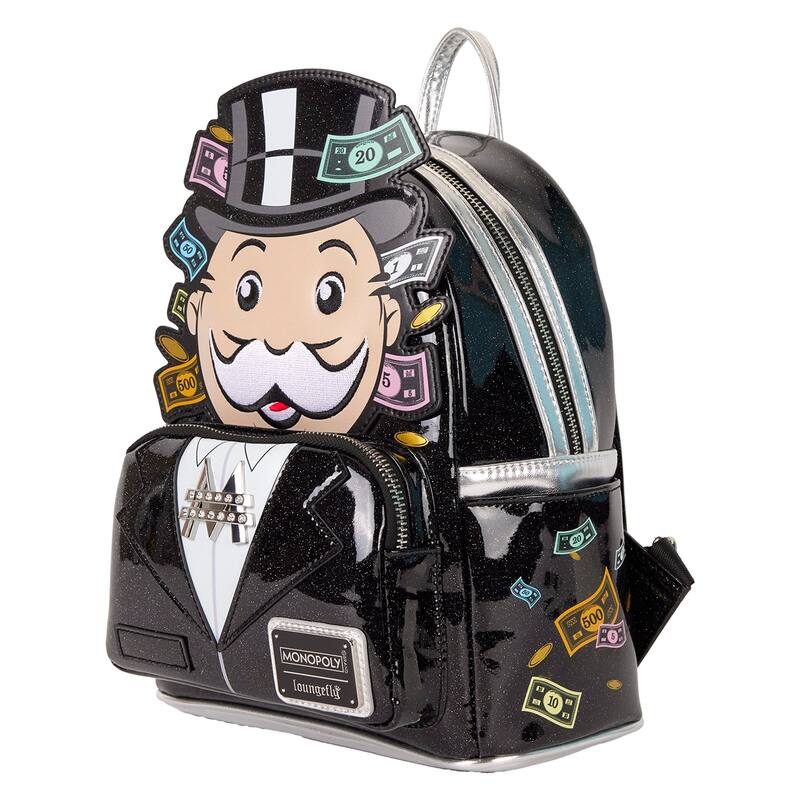 Monopoly 90th Anniversary Pennybags Glitter Cosplay Mini Backpack