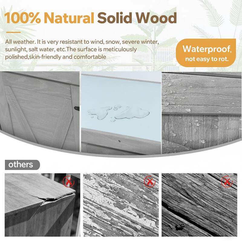 Outdoor Potting Bench with Storage Cabinet, Metal Top & Workstation