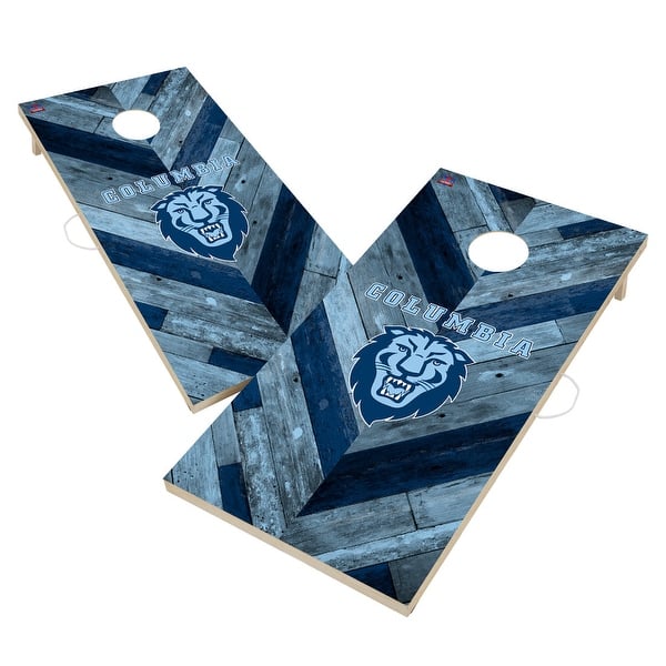 slide 2 of 5, Columbia University Lions Premium 2x4 Cornhole Boards - V1 Include Carrying Case