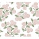 preview thumbnail 1 of 5, Hydrangea Pink and White Peel and Stick Wallpaper