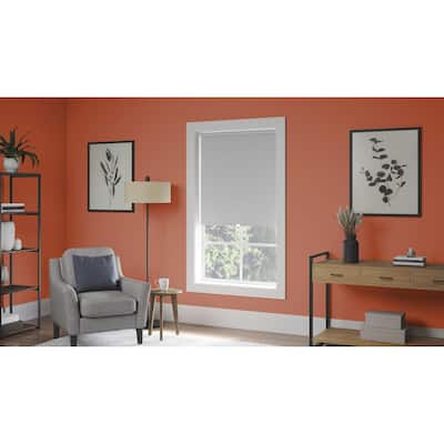 White Blackout Roller Shade Cordless 74 in. L (Custom Widths Available)