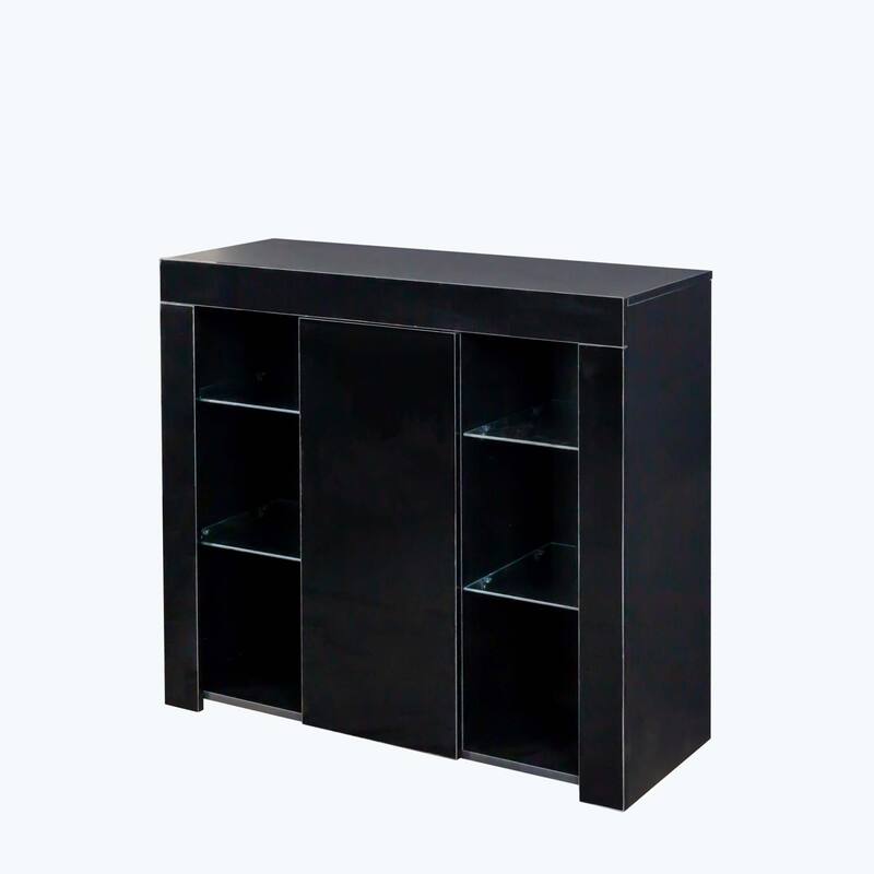 Kitchen Sideboard Cupboard with LED Light,with Drawer and 1 Doors