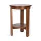 preview thumbnail 73 of 117, Kate and Laurel Foxford Round Wood Side Table 16x16x23 - Walnut Brown