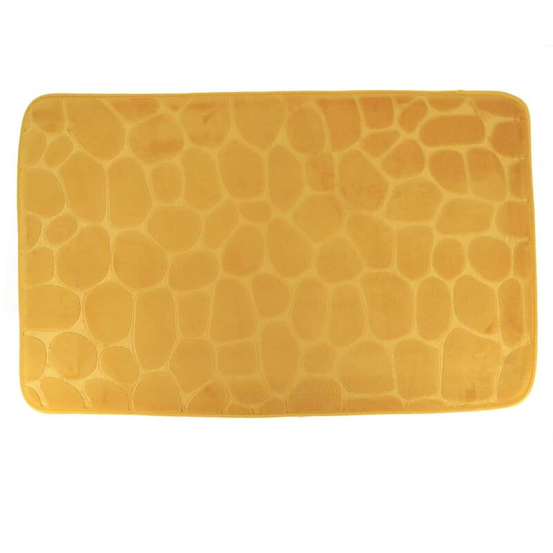 Memory Foam Bath Mat Pebble Design 32x20
