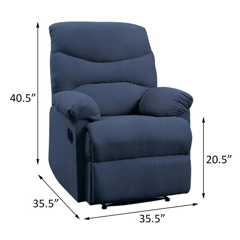 Ryane Pillow Top Arms Recliner with Tufted Back