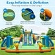 preview thumbnail 11 of 11, Costway Inflatable Water Slide with 2 Long Slides Pool Climbing Walls - Multicolor
