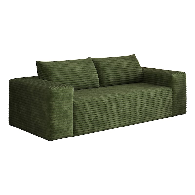 78.8" Corduroy Loveseat Sofa - Deep Seat, No Assembly Required, for Living Room, Bedroom, Apartment