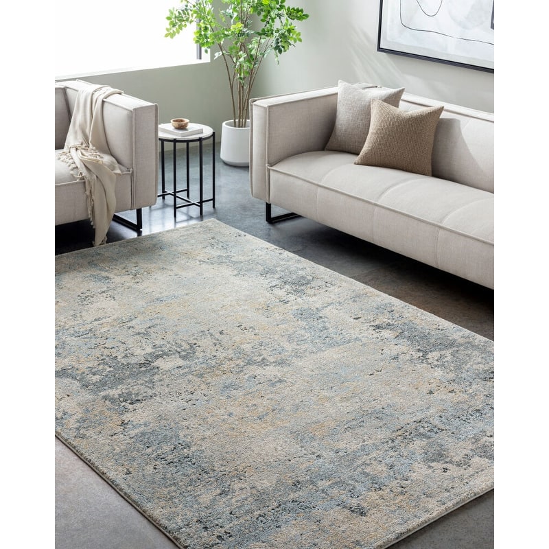 Livabliss Avellino Modern Area Rug - 2' x 2'11" - Grey/Blue