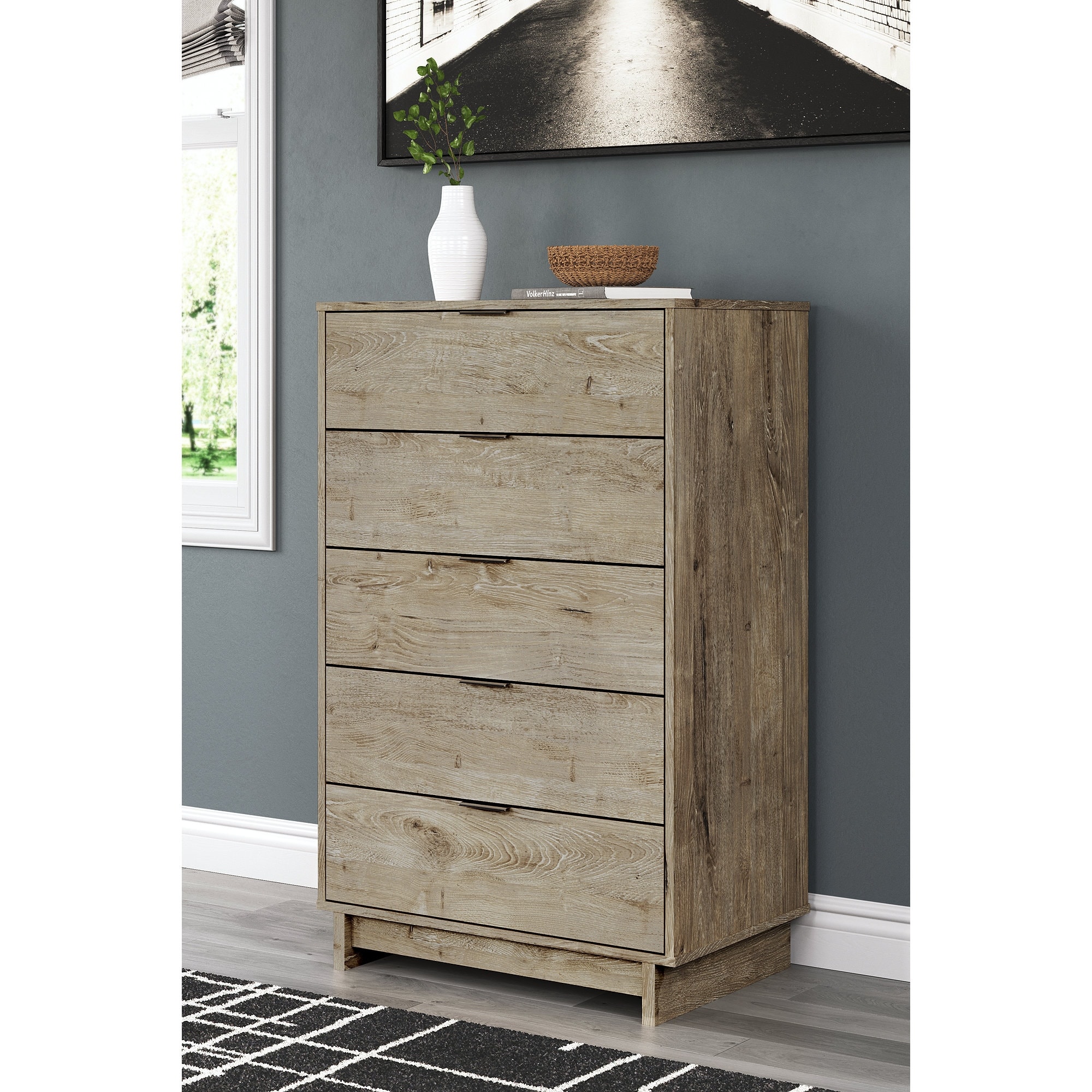 signature design by ashley oliah brown woodgrain dresser Signature Design by Ashley Oliah Brown Woodgrain Chest of Drawers - Bed  Bath & Beyond