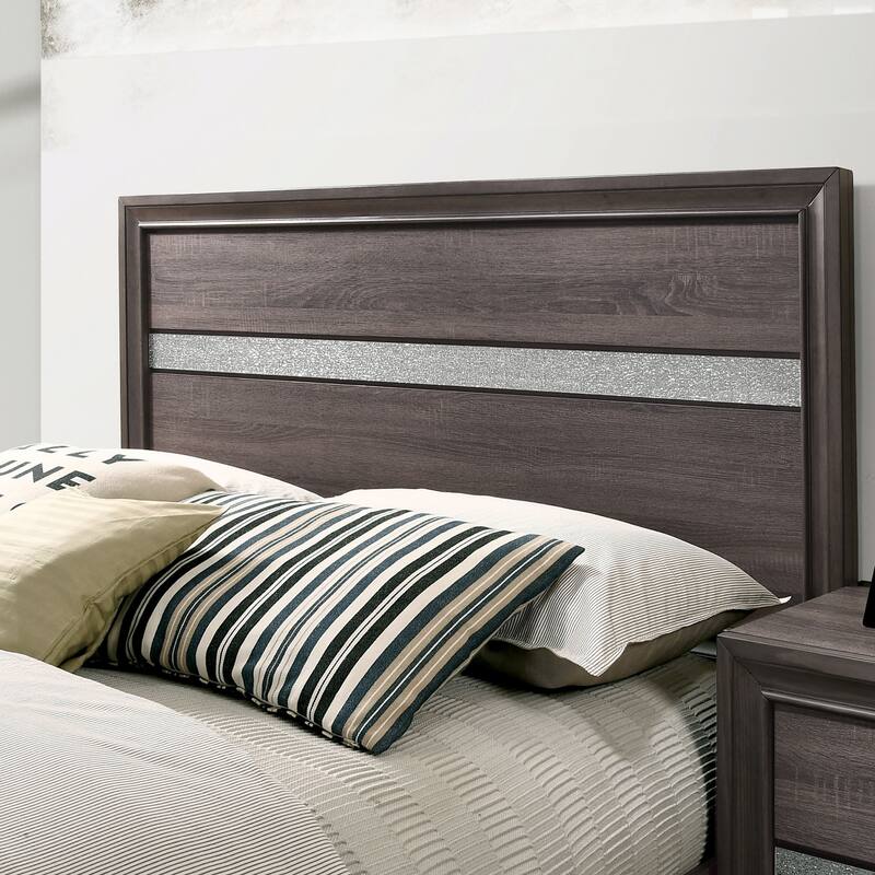 Furniture of America Manzini Modern 2-Piece Solid Wood Storage Platform Bed and Dresser Set