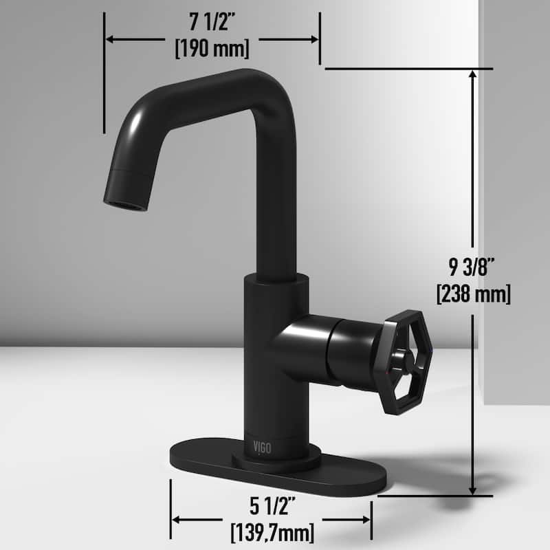 VIGO Ruxton 9" H Single Handle Single Hole Bathroom Faucet