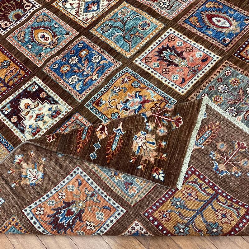 HERAT ORIENTAL Handmade Afghan Mogul Design Wool Rug - 5'9" x 7'6"