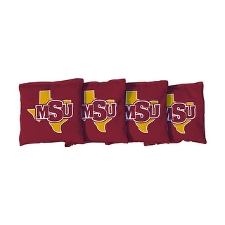 Midwestern State MSU Mustangs Red Cornhole Bags