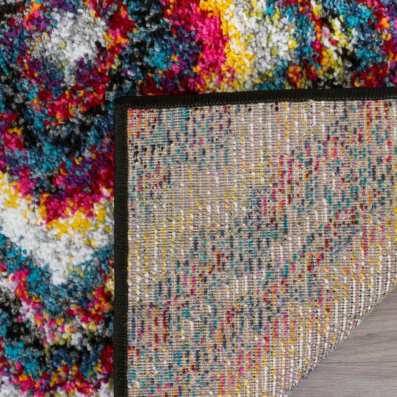 SAFAVIEH Fiesta Shag Antea Abstract Rug